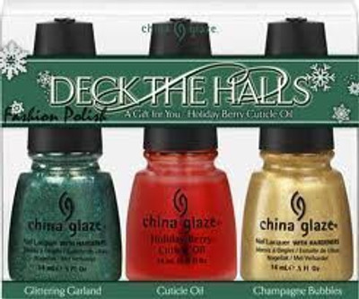 

China Glaze deck the halls christmas 2011 Dark(Pack of 3)