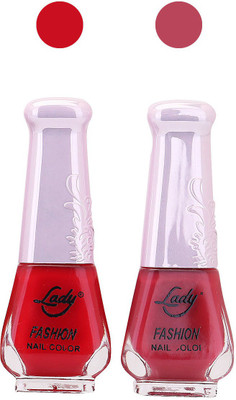 

Lady Fashion Nail Polish Combo 210820178 Red,Red,(Pack of 2)