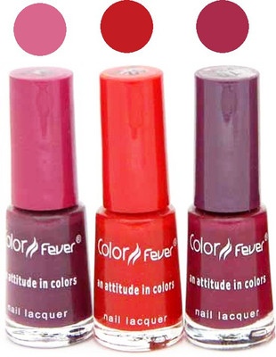 

Color Fever Mini Nail Polish Combo 1-2-10 N Multicolor,(Pack of 3)