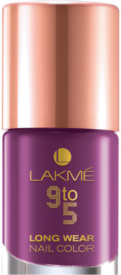 Lakme 9 To 5 Long Wear Nail Color Purple Depth