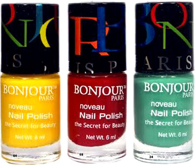

Bonjour Paris Round Cap 25 Multicolor(Pack of 3)