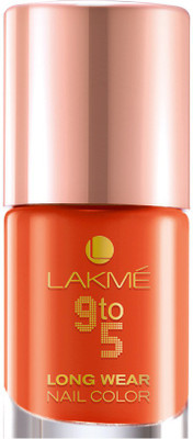 

Lakme 9 To 5 Long Wear Nail Color Tangerine Star