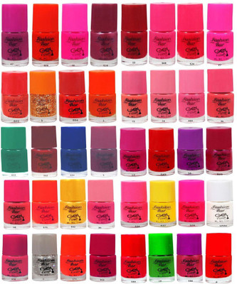 

Fashion Bar Nail Polish Gel Based Big Combo Offer in Wholesale Rate Multicolor Pack Multicolor(Pack of 32)