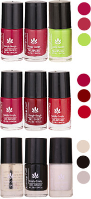 

Aroma Care Gel Based Nail Paint Set Of 9 Pcs Multicolor Set 46(Pack of 9)