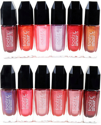 

Foolzy Set of 12 Nail Polish Multicolor DM-12-6