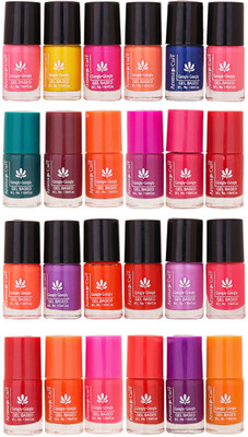 

Aroma Care MAB Multicolor 2 in 1 Color Cap Nail Polish Sets in Wholesale Rate ( Set No. 5) Green, Brown, Orange, Pink, Purple, Red, Red, Orange, Pink, Red, Purple, Orange(Pack of 24)