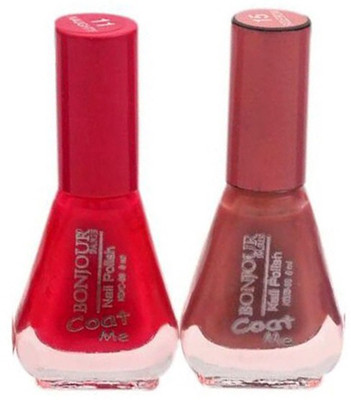 

Bonjour Paris Color Cap Nail Polish 38 Mocha, Wild Rose(Pack of 2)