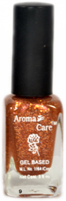

Aroma Care Flat Brush Premium Glitter Quality Nail Polish 006 Golden(Pack of 12)