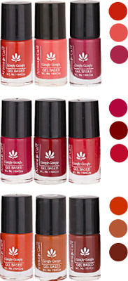 

Aroma Care Pack Of 9 Gel Based Nail Paint (16) Neon Orange, Neon Pink, Nude Magenta, Nude, Brown, Nude Orange, Orange, Nude, Brown(Pack of 9)