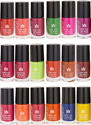 

Aroma Care Pack Of 18 Gel Based Nail Paint (5) Orange, Pink, Magenta, Green, Brown, Purple, Blue, Yellow(Pack of 18)