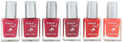 

Aroma Care Multicolor 6 Nail Polish Combo 11 Multicolor,(Pack of 6)