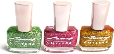 

Lomey Nail Glitter Green, pink, Golden(Pack of 3)