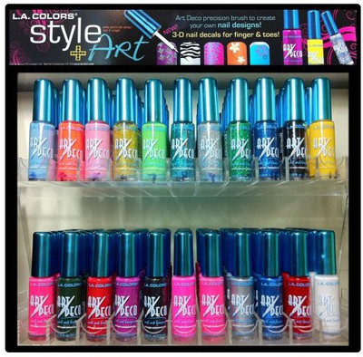 

mad4cosmetics L Colors Nail Art Art Deco Original Set (Display Not Included) LAC 22 Colors Dark(Pack of 22)