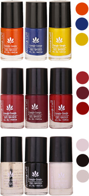 

Aroma Care Gel Based Nail Paint Set Of 9 Pcs Multicolor Set 159