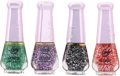 

Lady Fashion Limited Edition MULTICOLOR Nail Polish Set 0201201735 Multicolor,(Pack of 4)