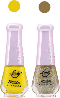 

Lady Fashion Nail Polish Combo 210820168 Yellow,Aquamarine,(Pack of 2)