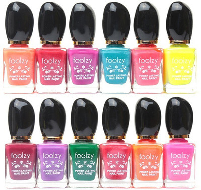 

Foolzy Set of 12 Nail Polish Multicolor-CL-12-9(Pack of 12)