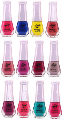 

Lady Fashion Nail Polish Wholesale Pack 2212201616 Multicolor,(Pack of 12)