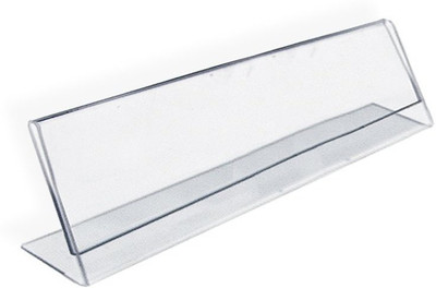 

Delite Horizontal Sign Holder Clear Name Plate Holder