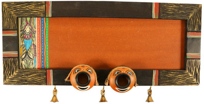 

NG Art Ventura Wooden, Terracotta Religious Name Plate(Brown, Multicolor)