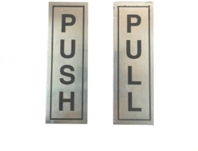 

AARTI Steel PUSH PULL Name Plate(Silver)