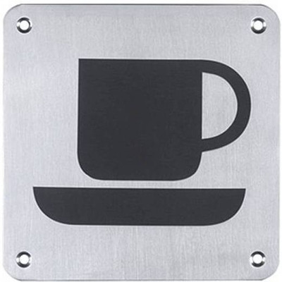 

Nexus Stainless Steel Tea Coffee Name Plate(Steel)