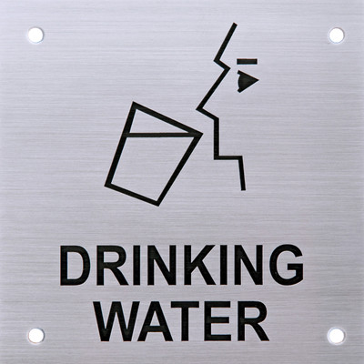 

SHREYAS SIGNAGES Steel DRINKING WATER STEEL LOGO, ETCHING SIGN Name Plate(Black)