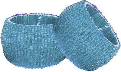 

DakshCraft ACB146 Set of 2 Napkin Rings(Blue)