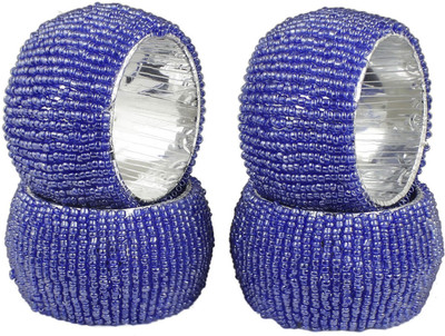 

DakshCraft ACB144 Set of 4 Napkin Rings(Blue)