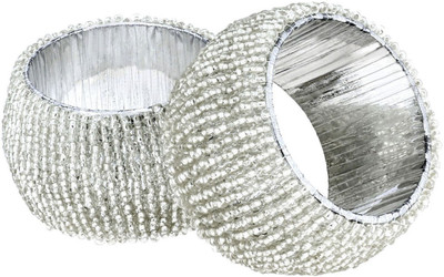 

DakshCraft ACB140 Set of 2 Napkin Rings(Silver)