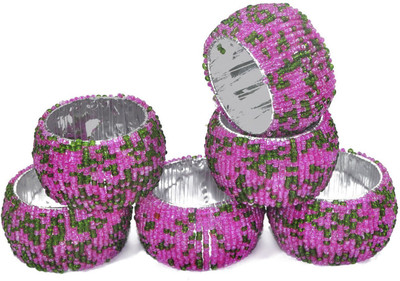 

DakshCraft ACB169 Set of 6 Napkin Rings(Multicolor)