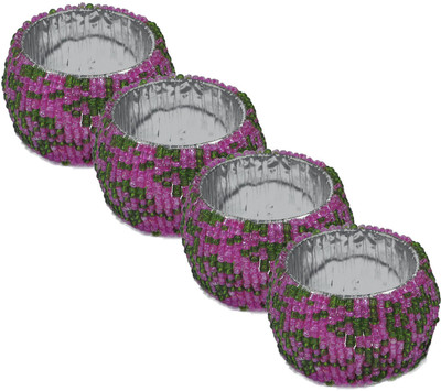 

DakshCraft ACB168 Set of 4 Napkin Rings(Multicolor)