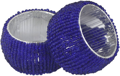 

DakshCraft ACB149 Set of 2 Napkin Rings(Blue)