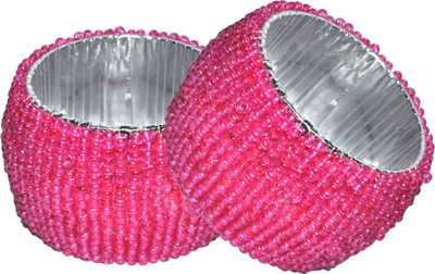 

DakshCraft AB144 Set of 2 Napkin Rings(Pink)