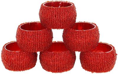 

VISHAL INDIA MART M_napkinring003-6-vishal Set of 6 Napkin Rings(Multi)