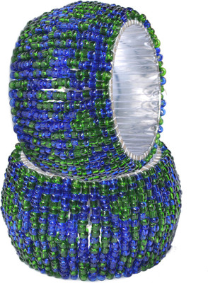 

DakshCraft AB132 Set of 2 Napkin Rings(Blue, Green)