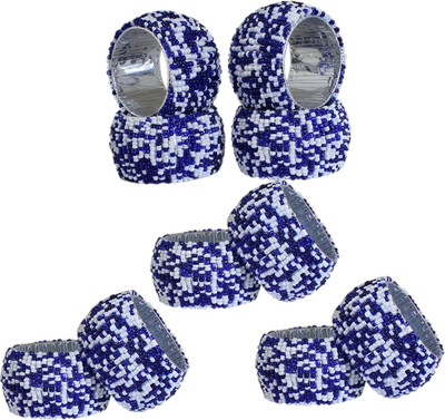 

VISHAL INDIA MART M_napkinring006-12-vishal Set of 10 Napkin Rings(Multi)