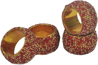 

DakshCraft ACB165 Set of 4 Napkin Rings(Multicolor)