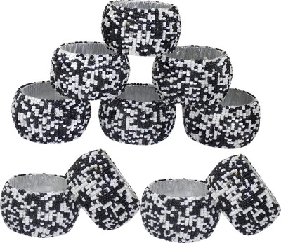 

VISHAL INDIA MART M_napkinring001-12-vishal Set of 10 Napkin Rings(Multi)