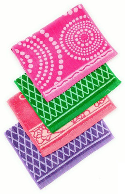

Cotton Colors Floral napkins Multicolor Napkins(4 Sheets)