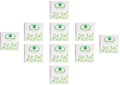 

Shrayati Shrayati Lunch Paper Napkins White Napkins(10 Sheets)