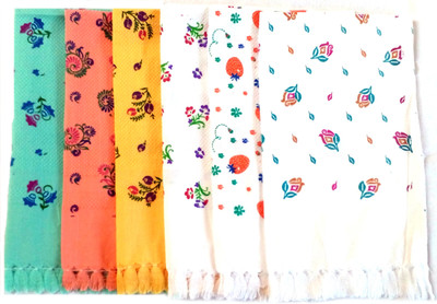 

Pristine Hand Towels Hand Towels Multicolor Napkins(6 Sheets)
