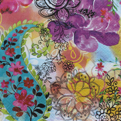 

Tootpado Tissue Paper Decoupage 33 x 33 cm (Pack of 20) - Abstract Design (1l1313) - Decoration Party Napkin for Art & Craft Supplies Multicolor Napkins(20 Sheets)