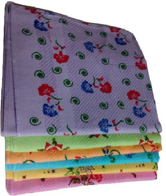 

Cotton Colors Floral printed Multicolor Napkins(6 Sheets)