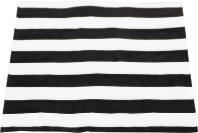 

Funcart Party Striped Black Napkins(20 Sheets)