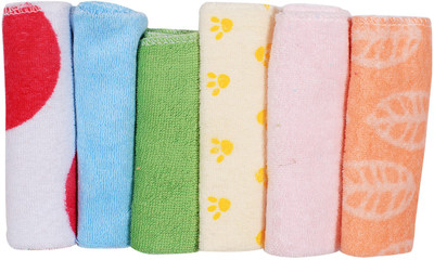 

Ole Baby Washcloths Organic 100% Natural Absorbent Washcloths Soft Towels for Sensitive Skin for babies and kids Pack of 6 Multicolor Napkins(6 Sheets)