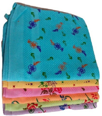 

Cotton Colors Floral printed Multicolor Napkins(6 Sheets)