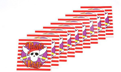 

Funcart Pirate Party Red Napkins(9 Sheets)