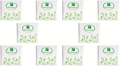 Shrayati Shrayati Healthy Wealthy Breakfast Paper Napkins White Napkins(10 Sheets)