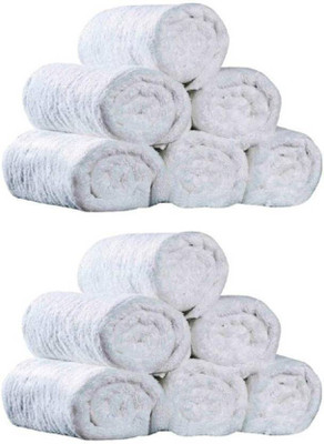 

Cotton Colors Plain napkins White Napkins(12 Sheets)